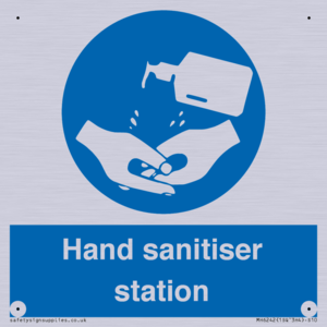 Hand sanitiser station